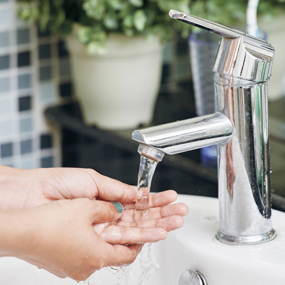 Washing hands